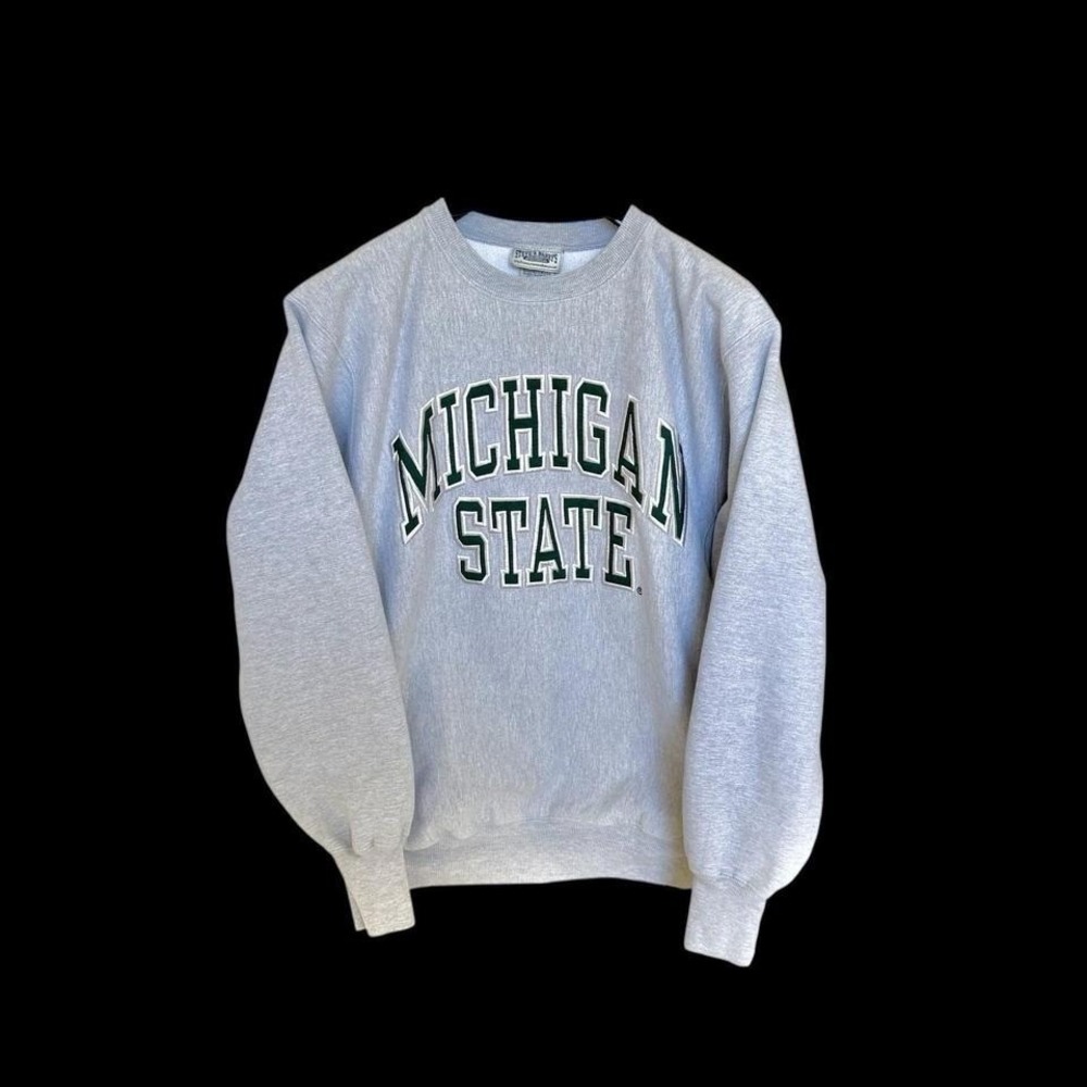 Vintage Michigan State Spartans Sweatshirt Small Steve & Barry's Reverse Weave